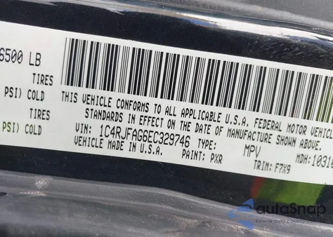 2014 Jeep Grand Cherokee Laredo from USA, damaged, VIN 1C4RJFAG6EC329746